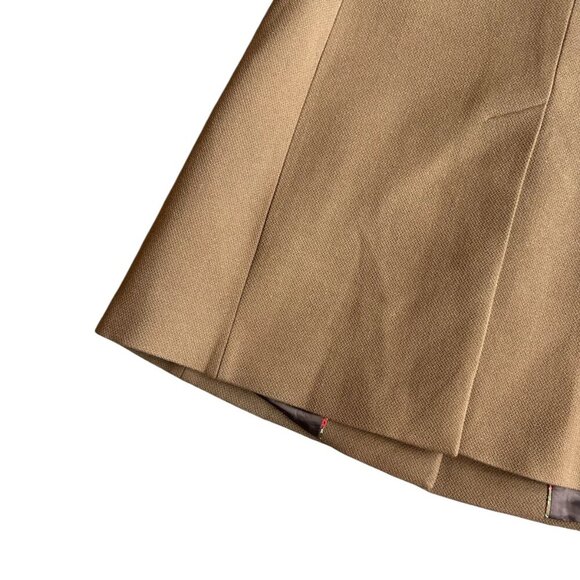Orla Kiely Wool Blend Camel Coat Jacket Button-Down Velvet Pockets Size 6 Women - Picture 10 of 13